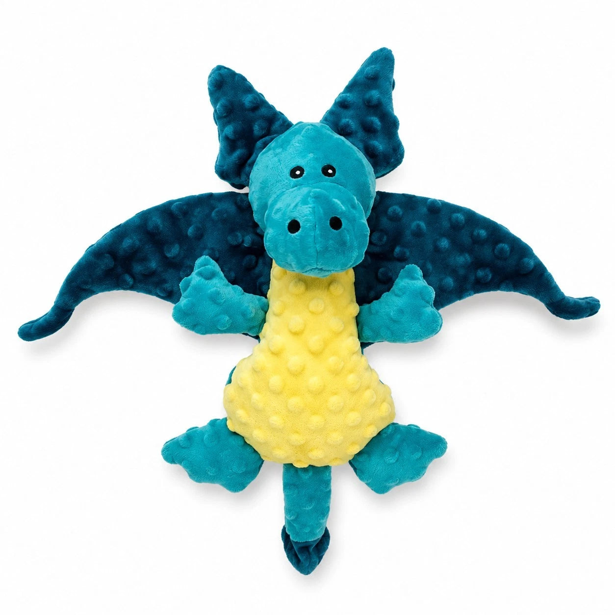 Dragon Dog Toy 15"x17" Squeaky Crinkle Interactive Pet Chew Toy